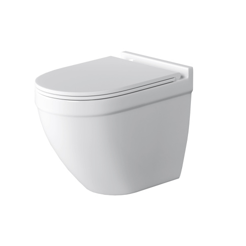 Унитаз подвесной Grossman Торнадо GR-4483SQ белый с сиденьем микролифт безободковый смыв торнадо